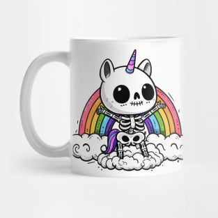 Cute Unicorn Skeleton Mug